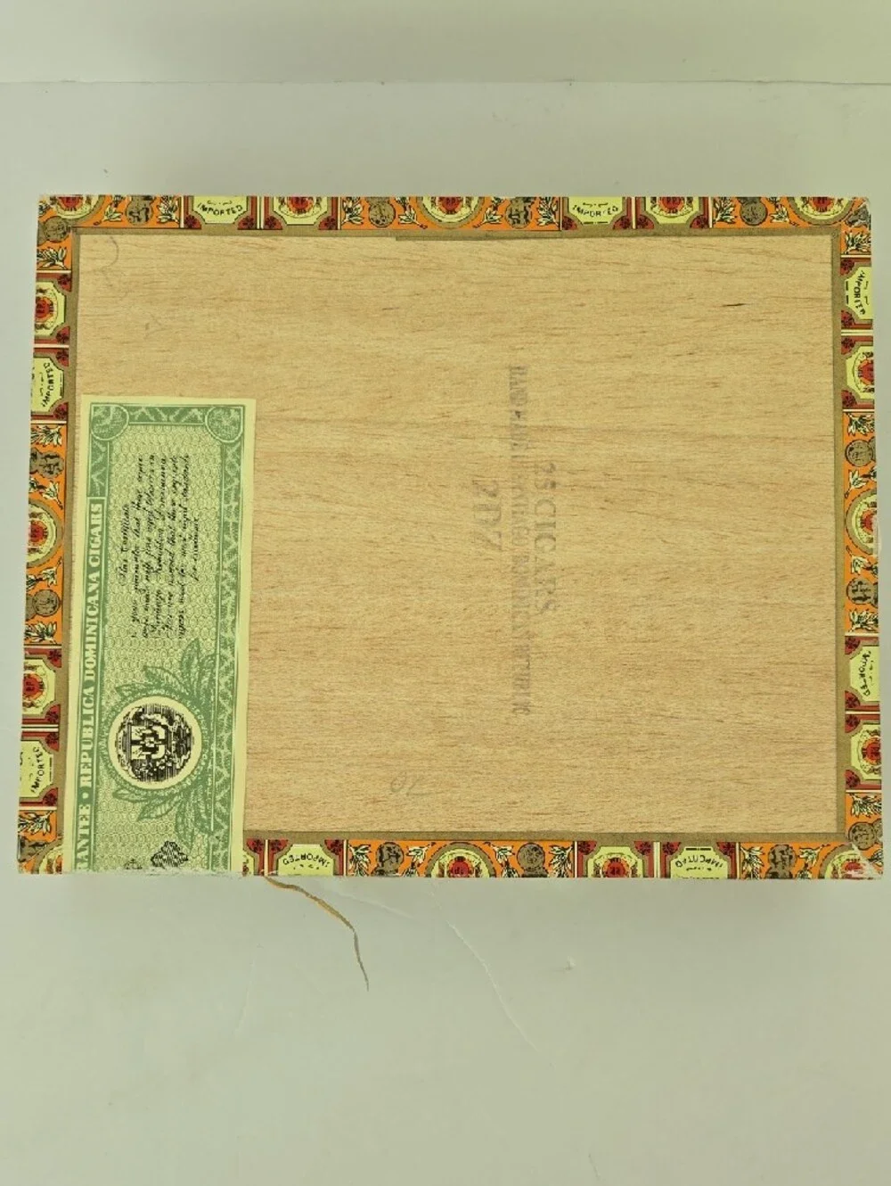 Vintage Macanudo Maduro Empty Wooden Cigar Box Barob De Rothschild